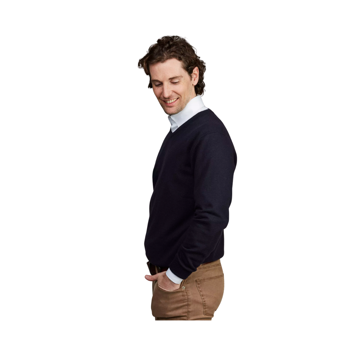 Geelong Knitted Sweater - Navy