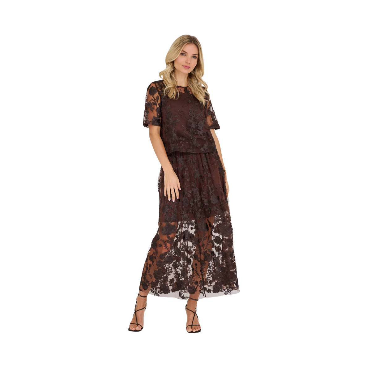 Fuschia Blouse - Dark Brown