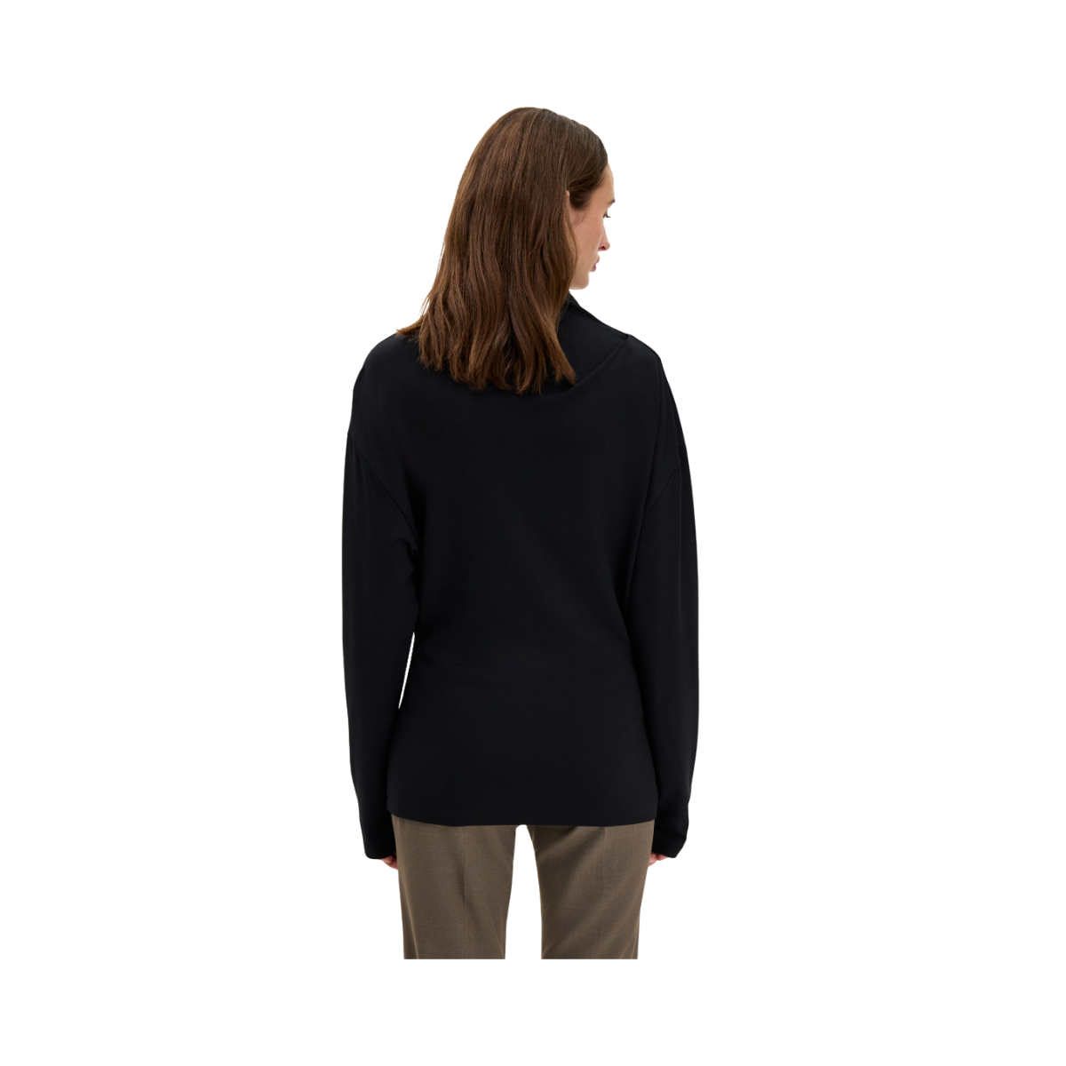 Twisted Neck Top - Black