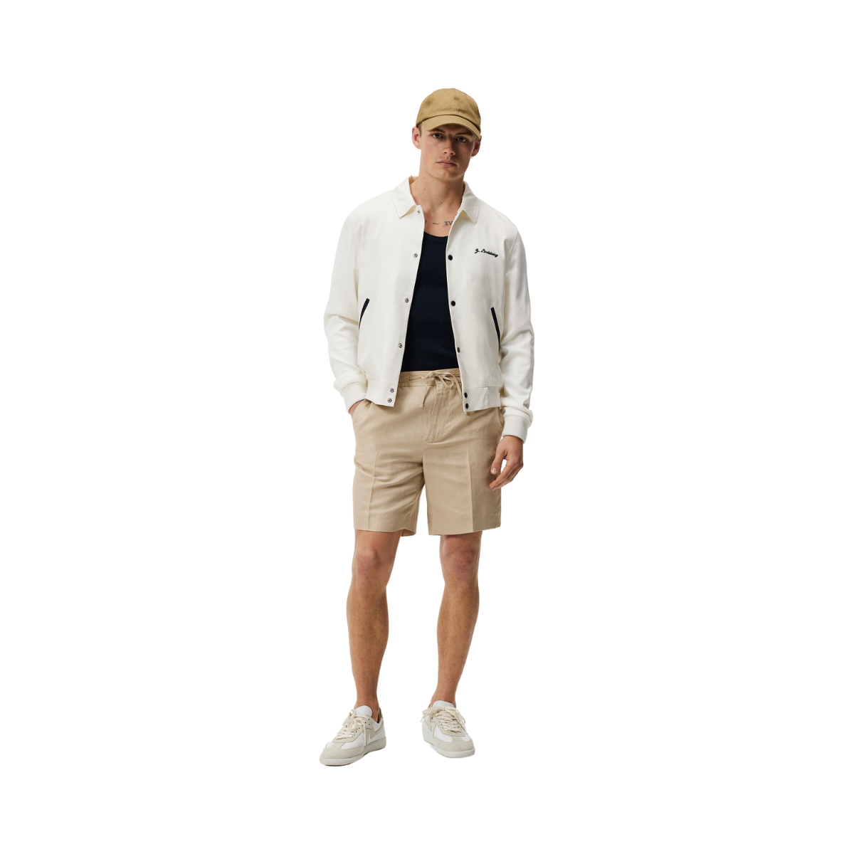 Baron Tencel Linen Shorts - Beige