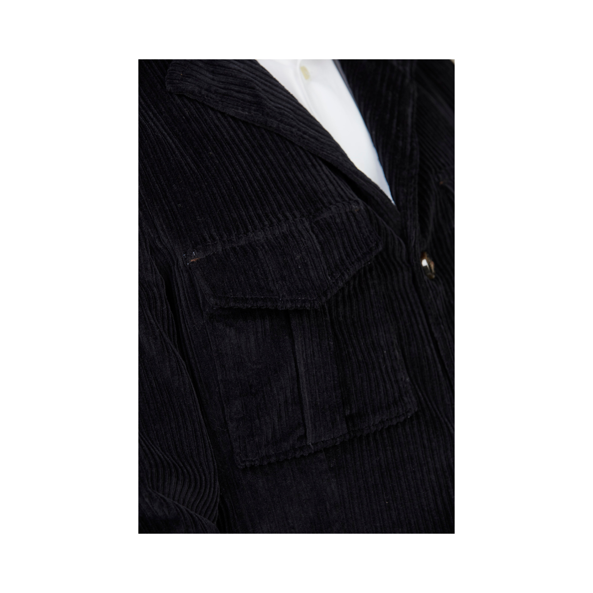 Corduroy Safari Jacket - Navy