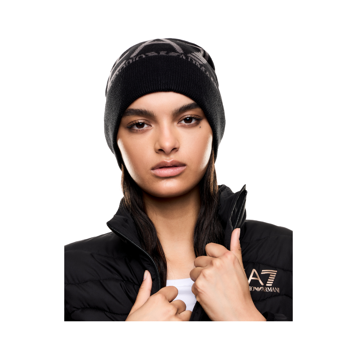 Mountain Beanie Hat - Black/Asphalt
