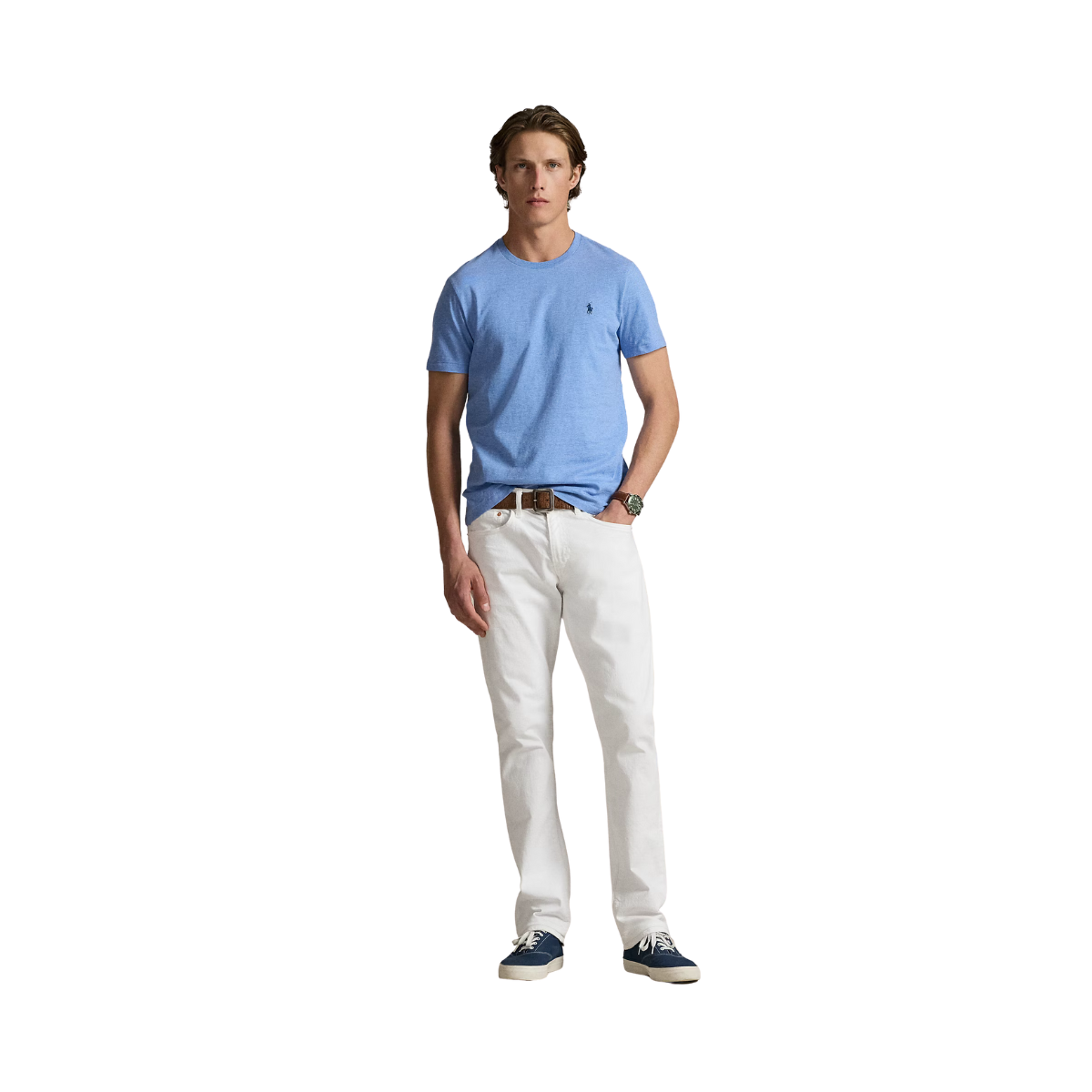 Classic Fit Crewneck T-Shirt - Soft Royal