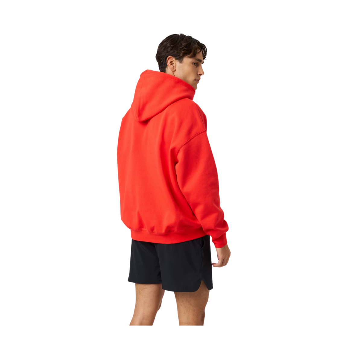 Borg Oversized Hoodie - Flame Scarlet