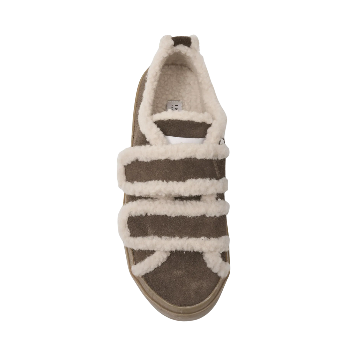 Shearling Low Velcro - Dark Brown
