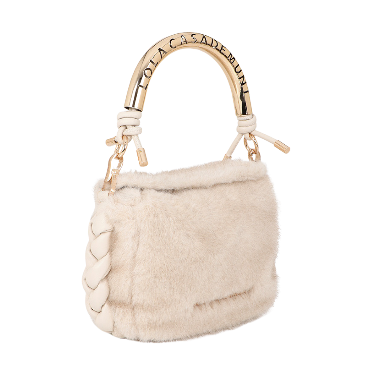 Small 1981 Hair Shoulder Bag - Ecru