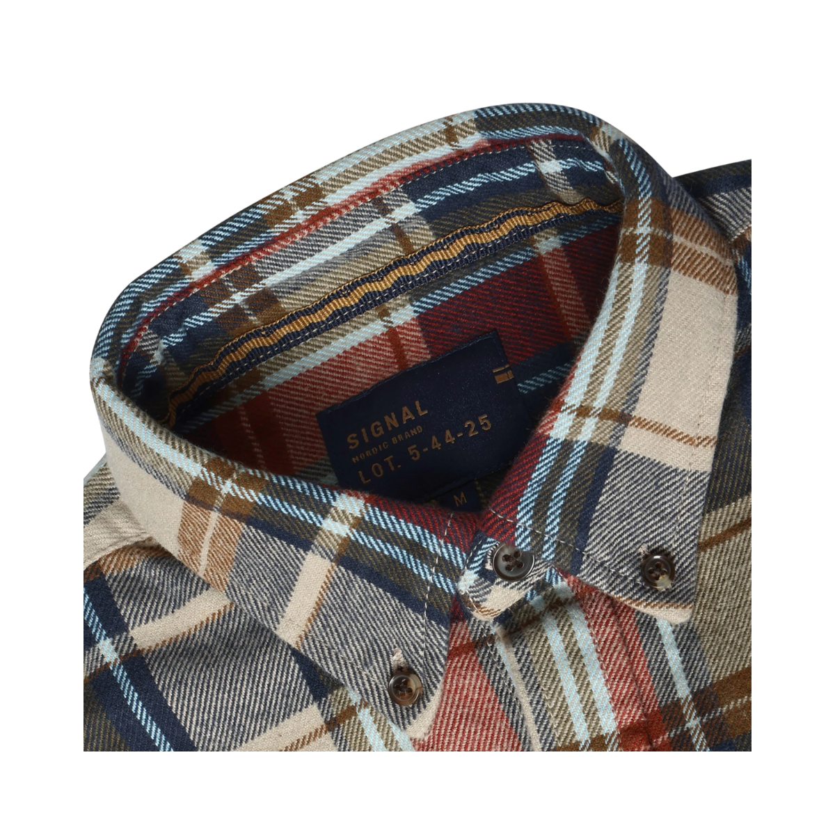 15857 MannSi Check - Rusty Red