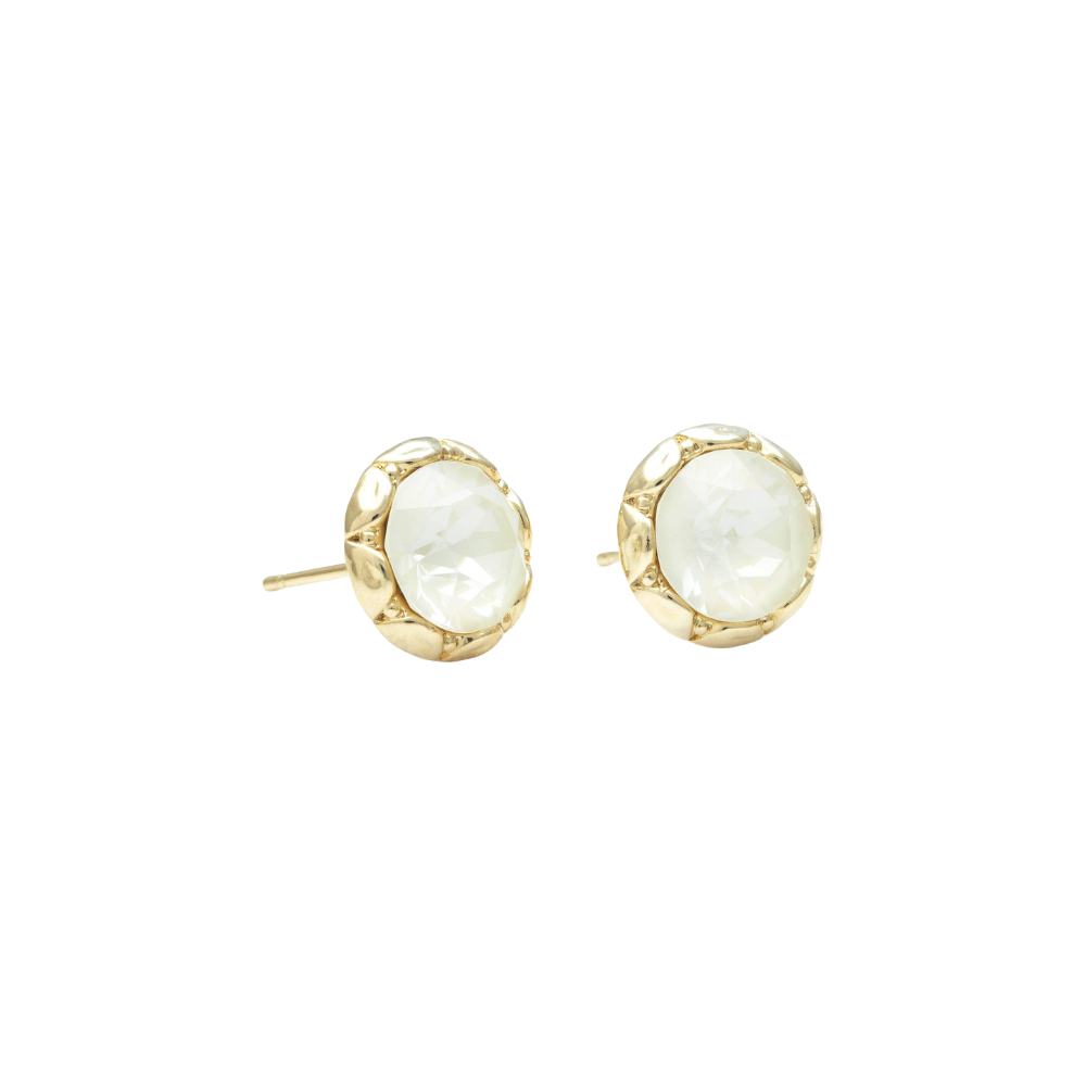 Miss Victoria Stud Earrings - White