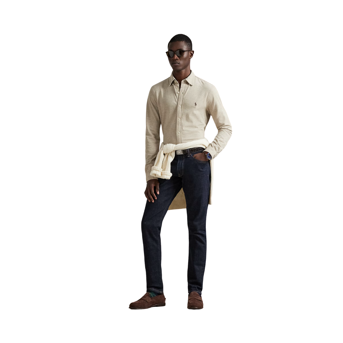 Featherweight Mesh Oxford Shirt - Tuscan Beige