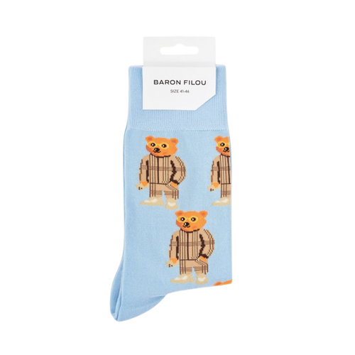 Baron Filou KNIT SOCKS FILOU CXLVIII - FROSTED BLUE