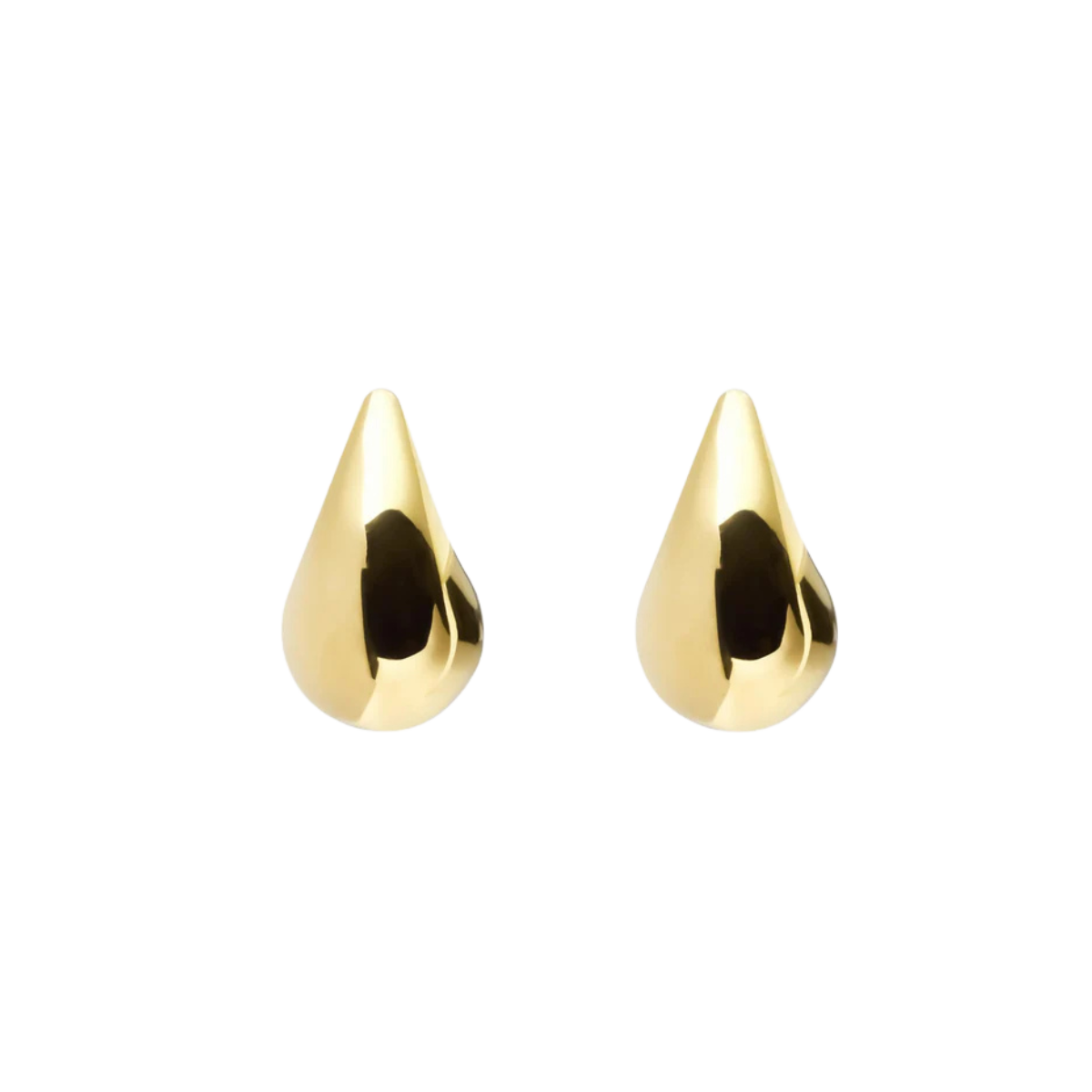 Plain Daring Large Gold Dupe Earring - gold