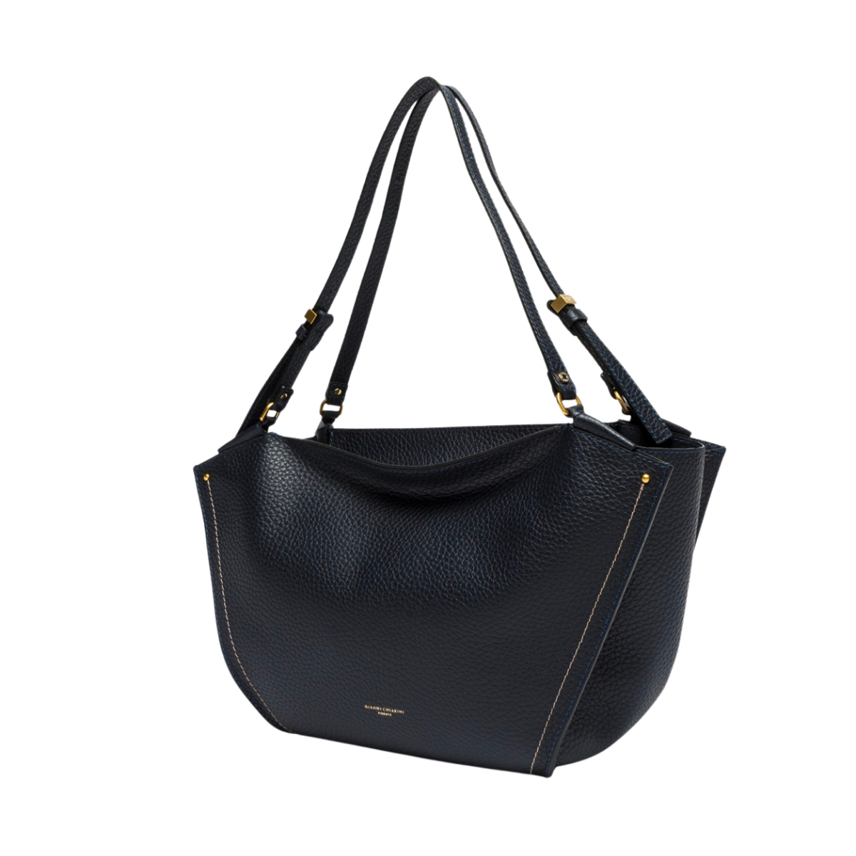 Bloom Grained Leather Bag - Notturno