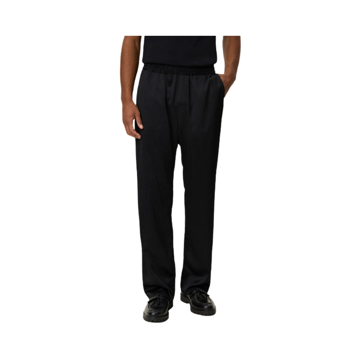 Houston Plissé Pants - Black