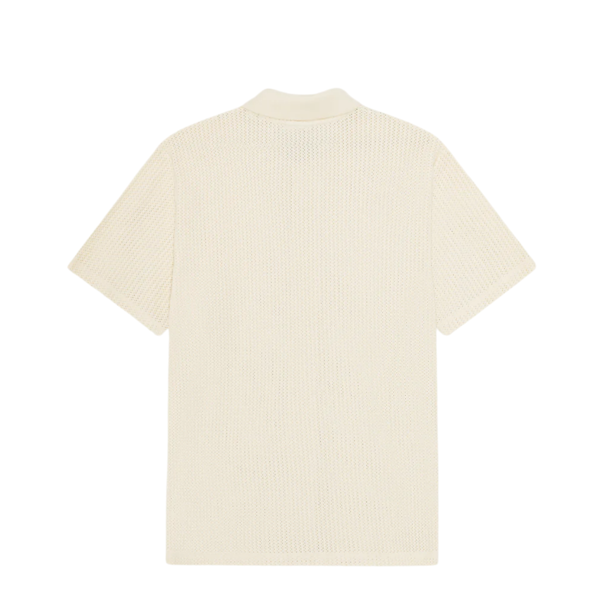 Pointelle SS Shirt - Eggnog White