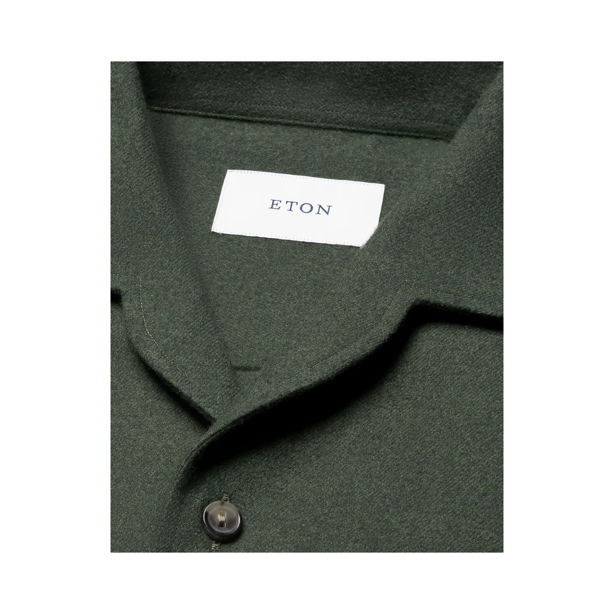 Solid Flannel Shirt - Dark Green