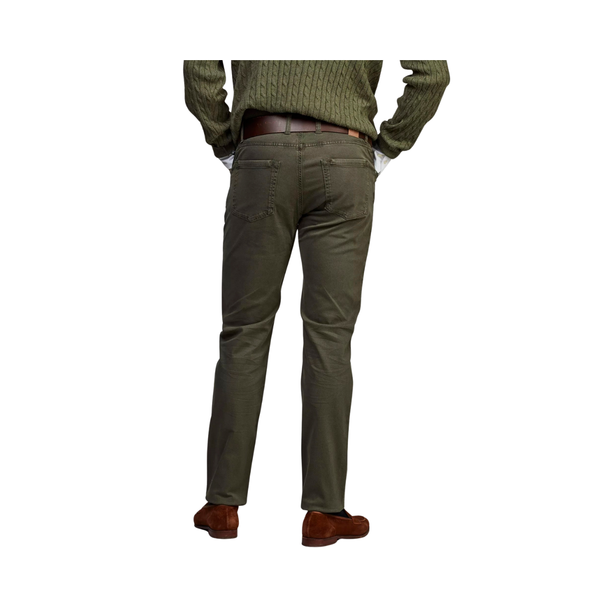 5-Pkt Cut'N Sew Bormio Print - Olive Green