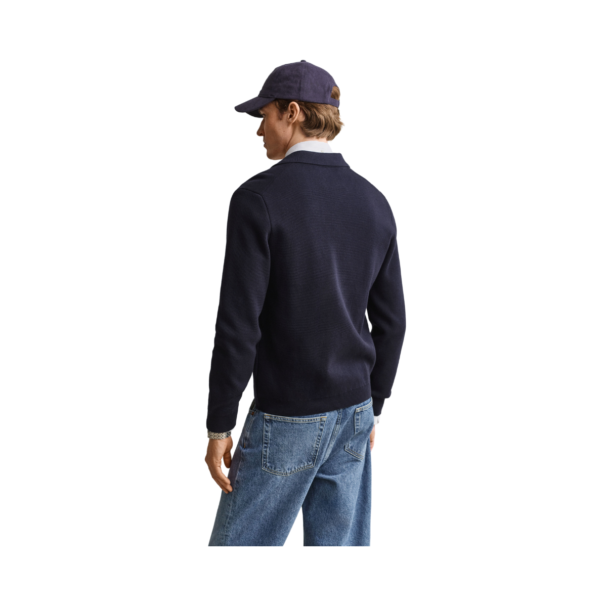 Milano Knit Cotton Cardigan - Evening Blue