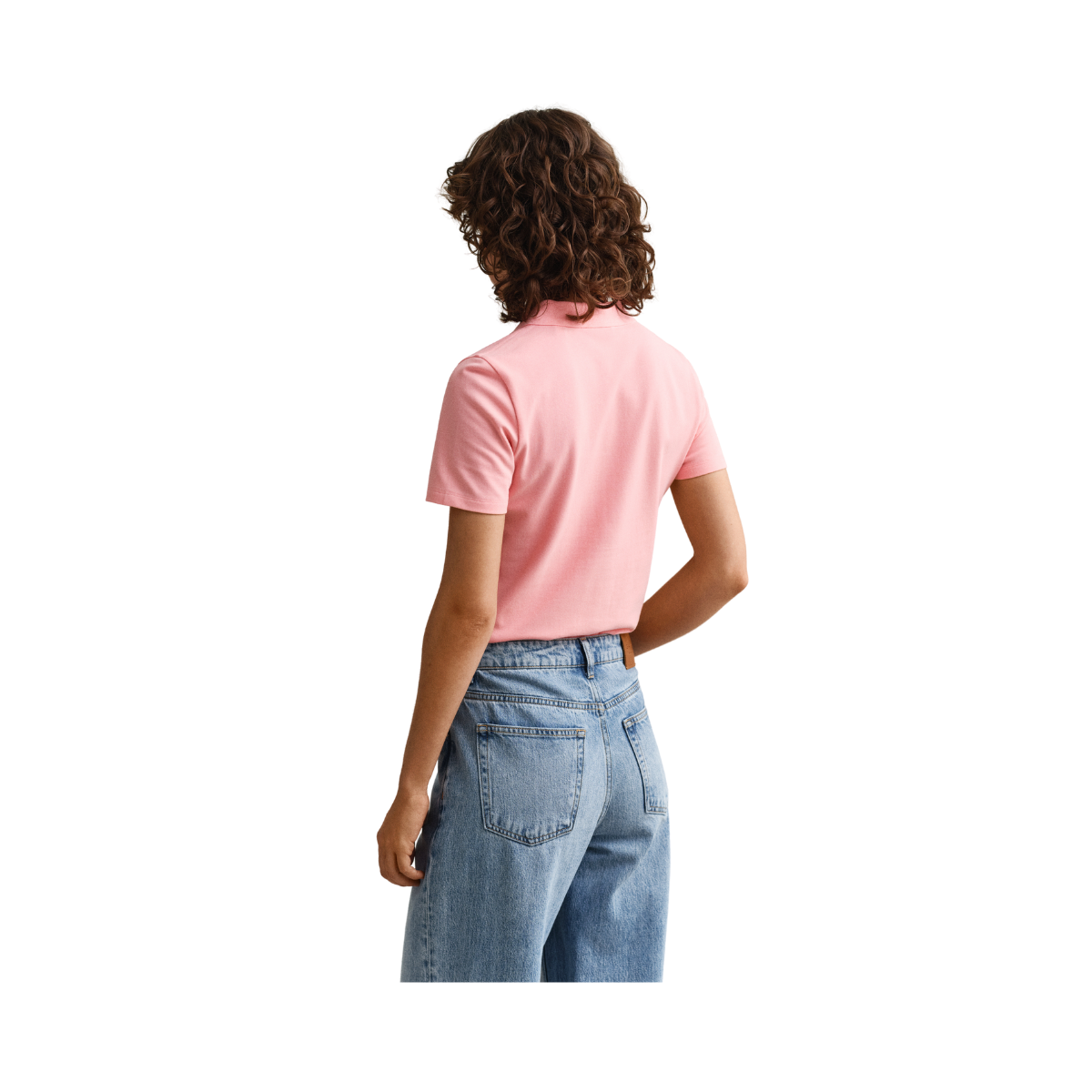 Slim Shield SS Pique Polo - 647 Apricot Pink