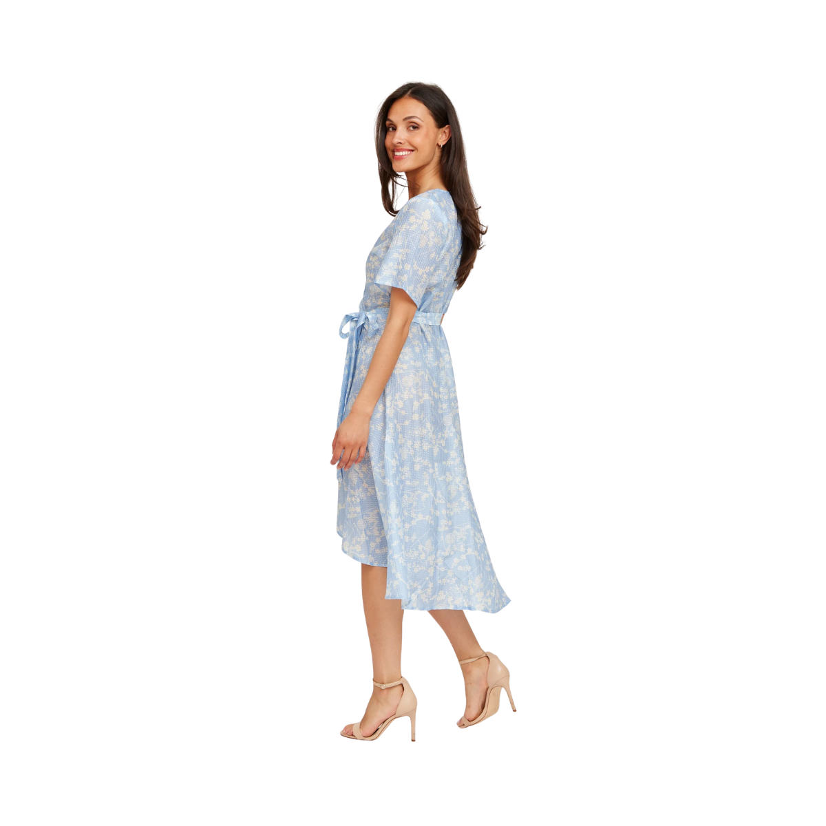 Mimmi Dress - Blue Flower Print