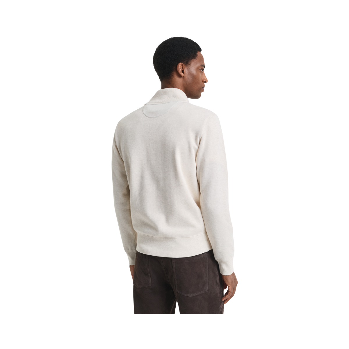 Sacker Rib Half Zip - Cream