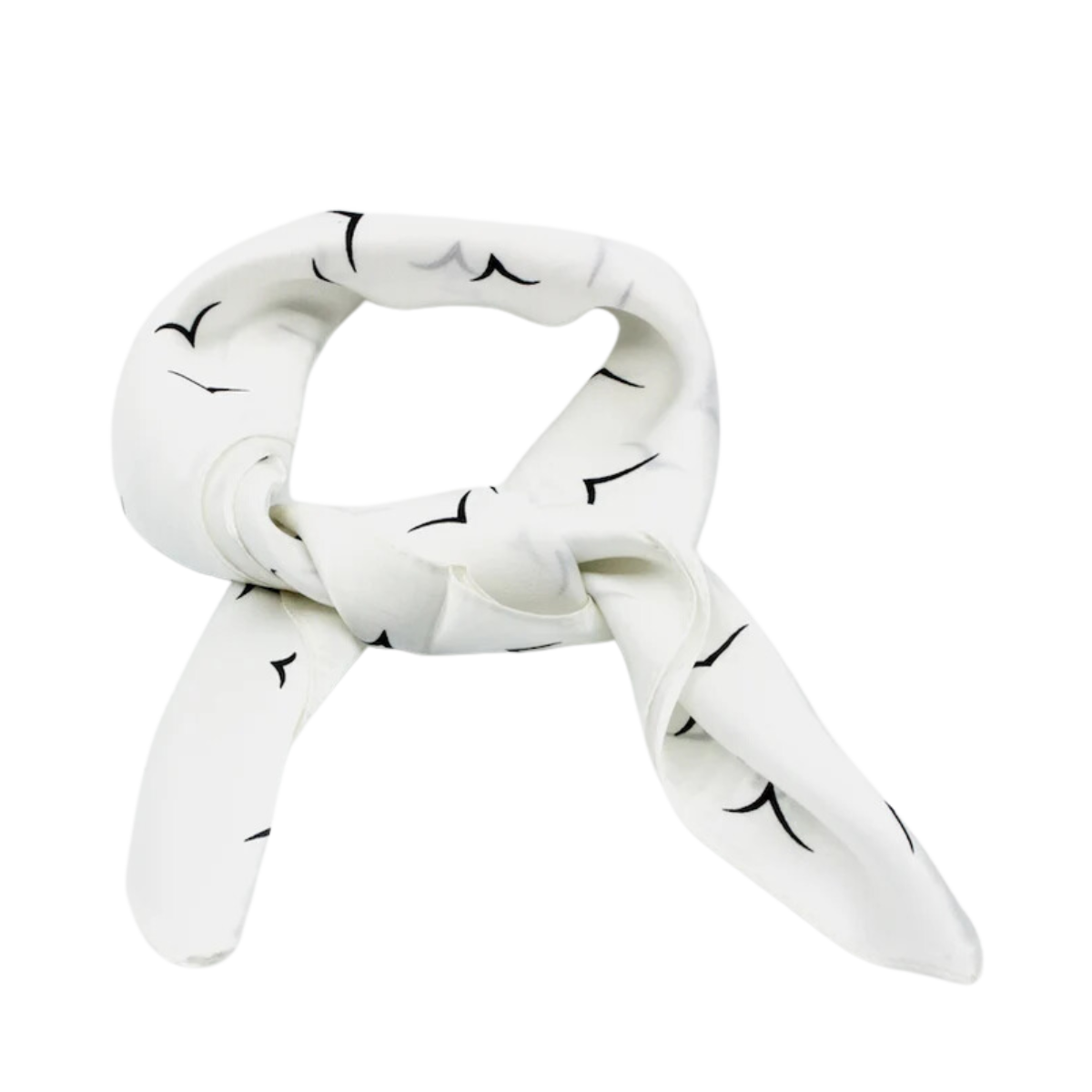 Prague silk Scarf - White