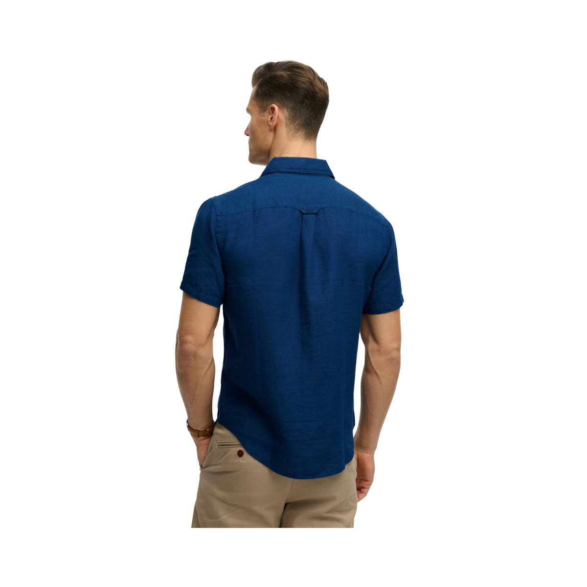 Riviera S/S Linen Shirt - French Blue