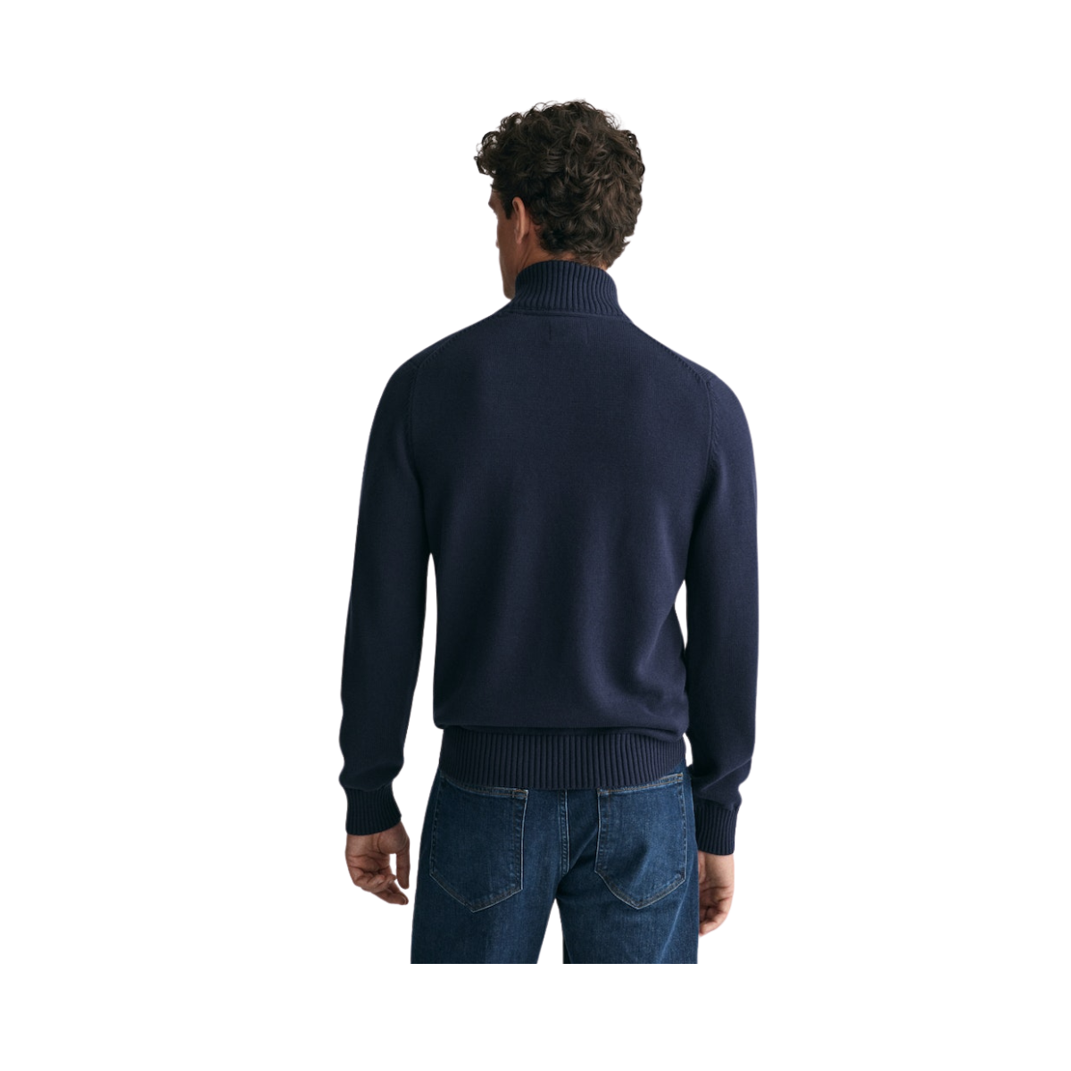 Casual Cotton Halfzip - Evening Blue