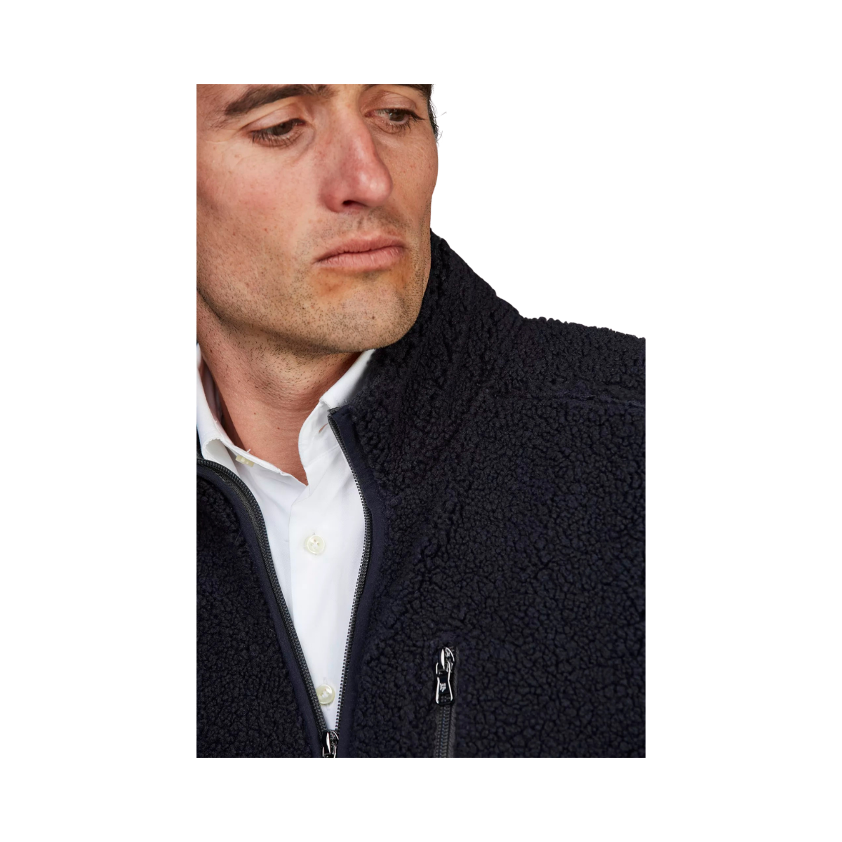 Pile Fleece Jacket - Navy