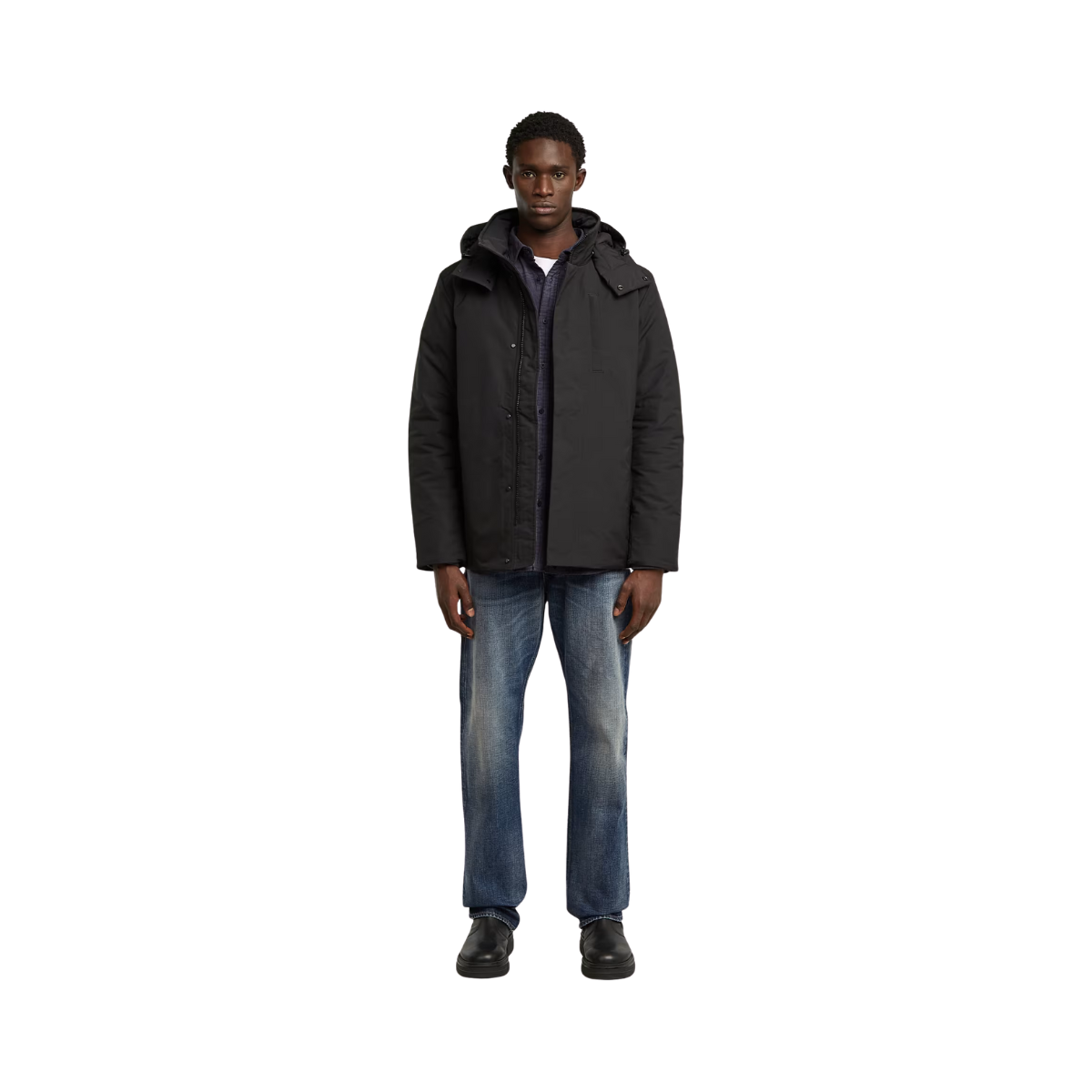 Clean Vodan Hooded Jacket - Black