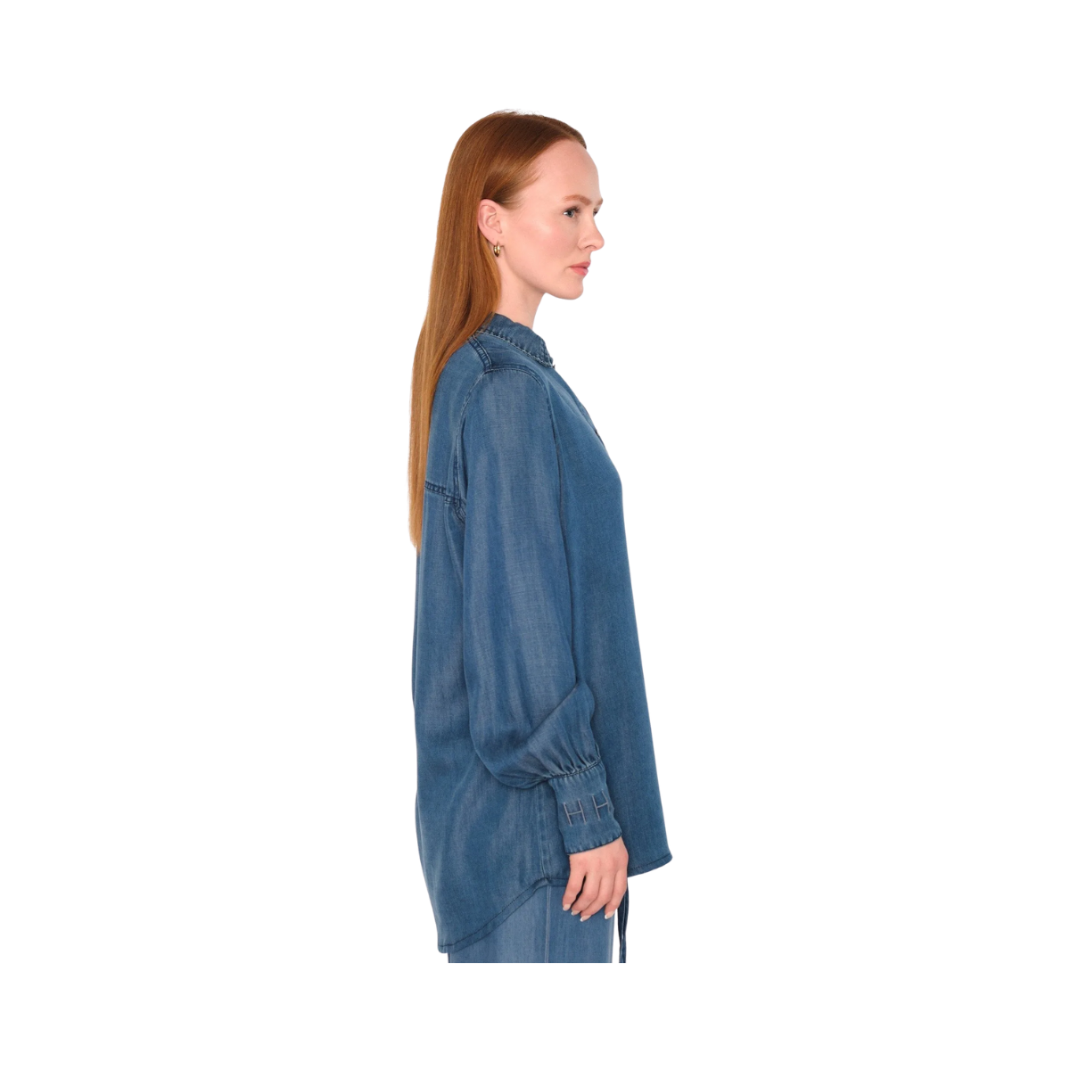 Scarlett Shirt - Medium Wash Blue Denim