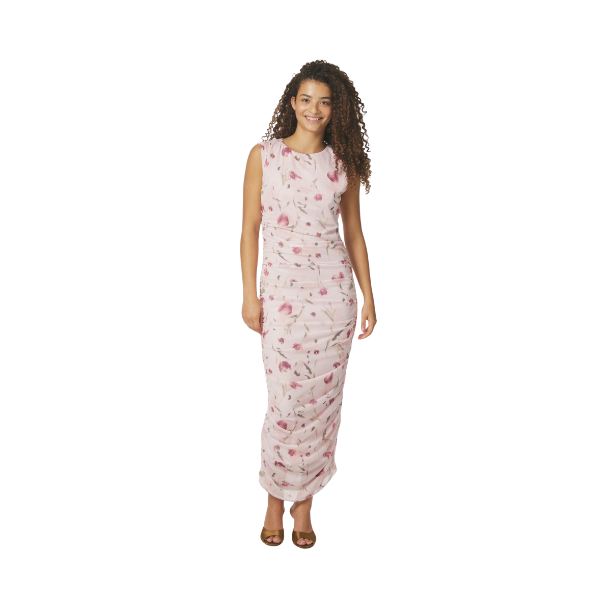 Corilina Artist Mesh Dress - Light Pink