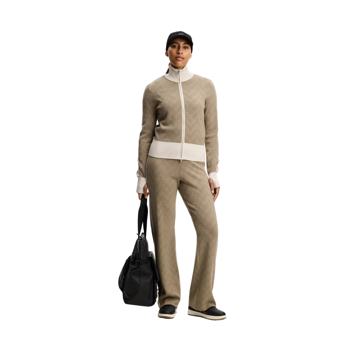Kera Knitted Jacquard Pant - Brindle