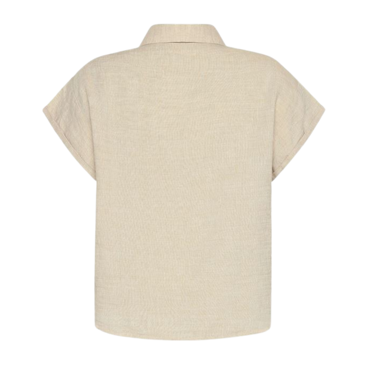 Aster Fold-Up Linen SS Shirt - Light Feather Gray