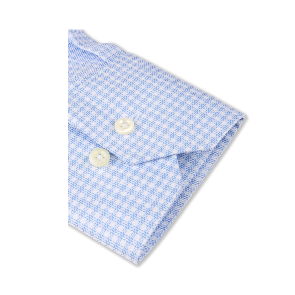 Regular C77 RM cuff - Light blue check