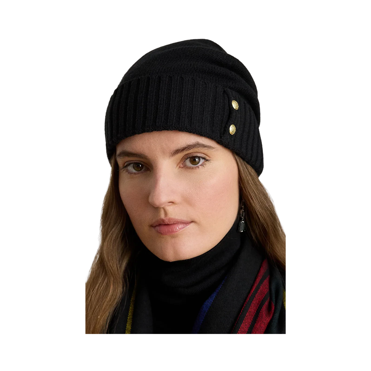 Crest Knit Hat - Black
