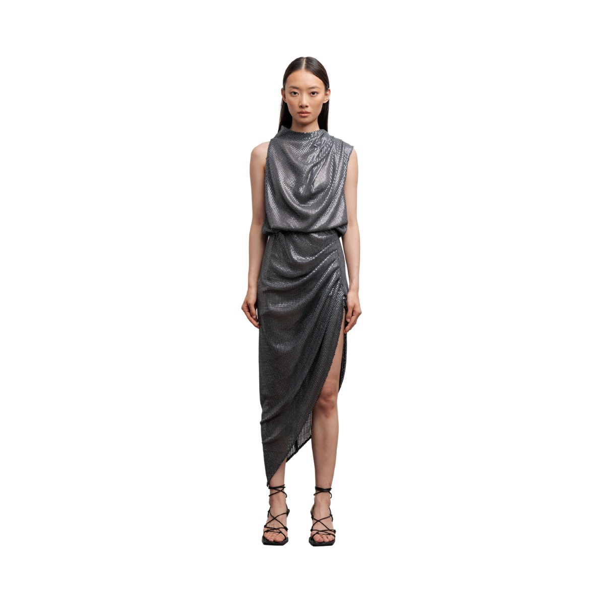 Tilda Sequin Dress - Grey