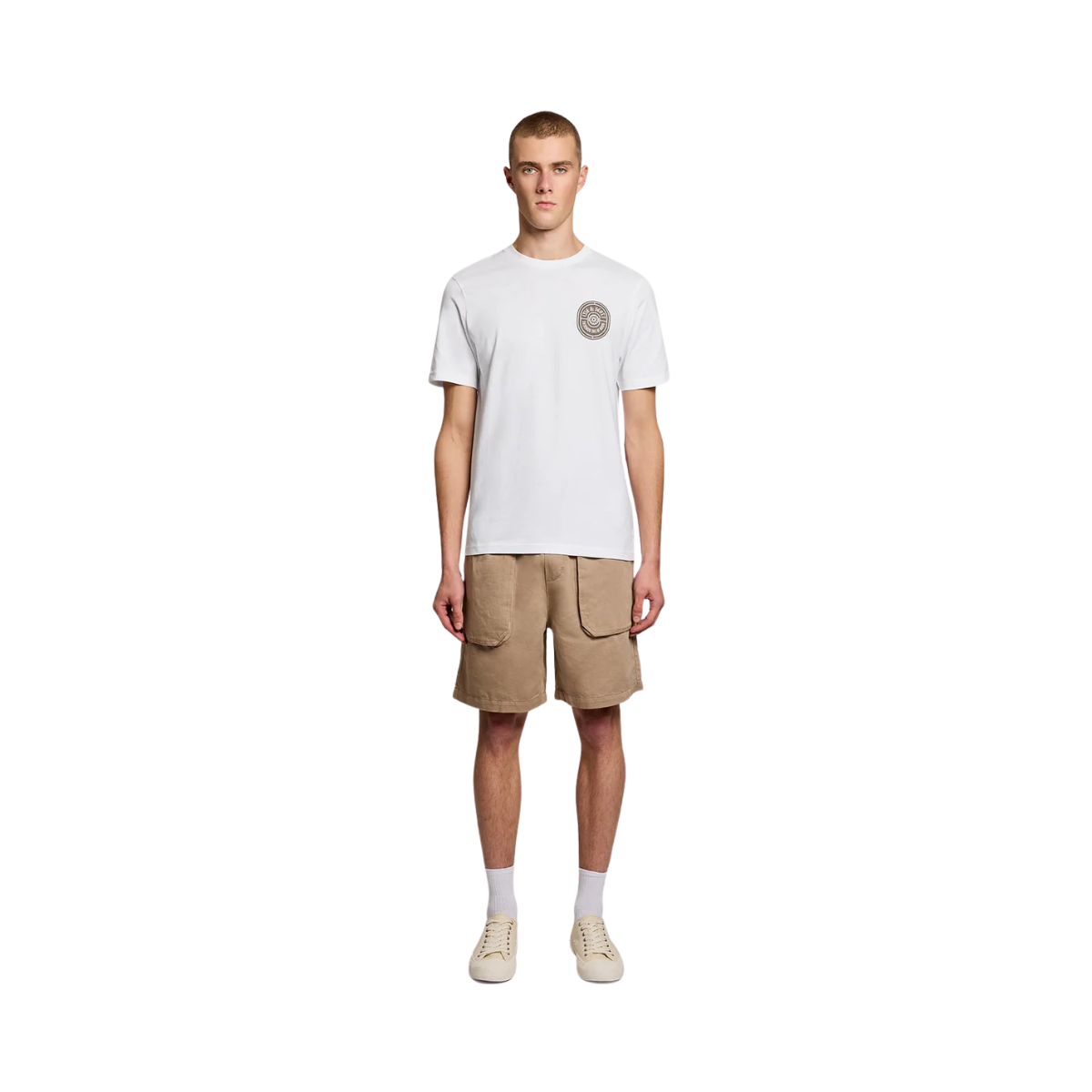 Borders Label Graphic T-shirt - White