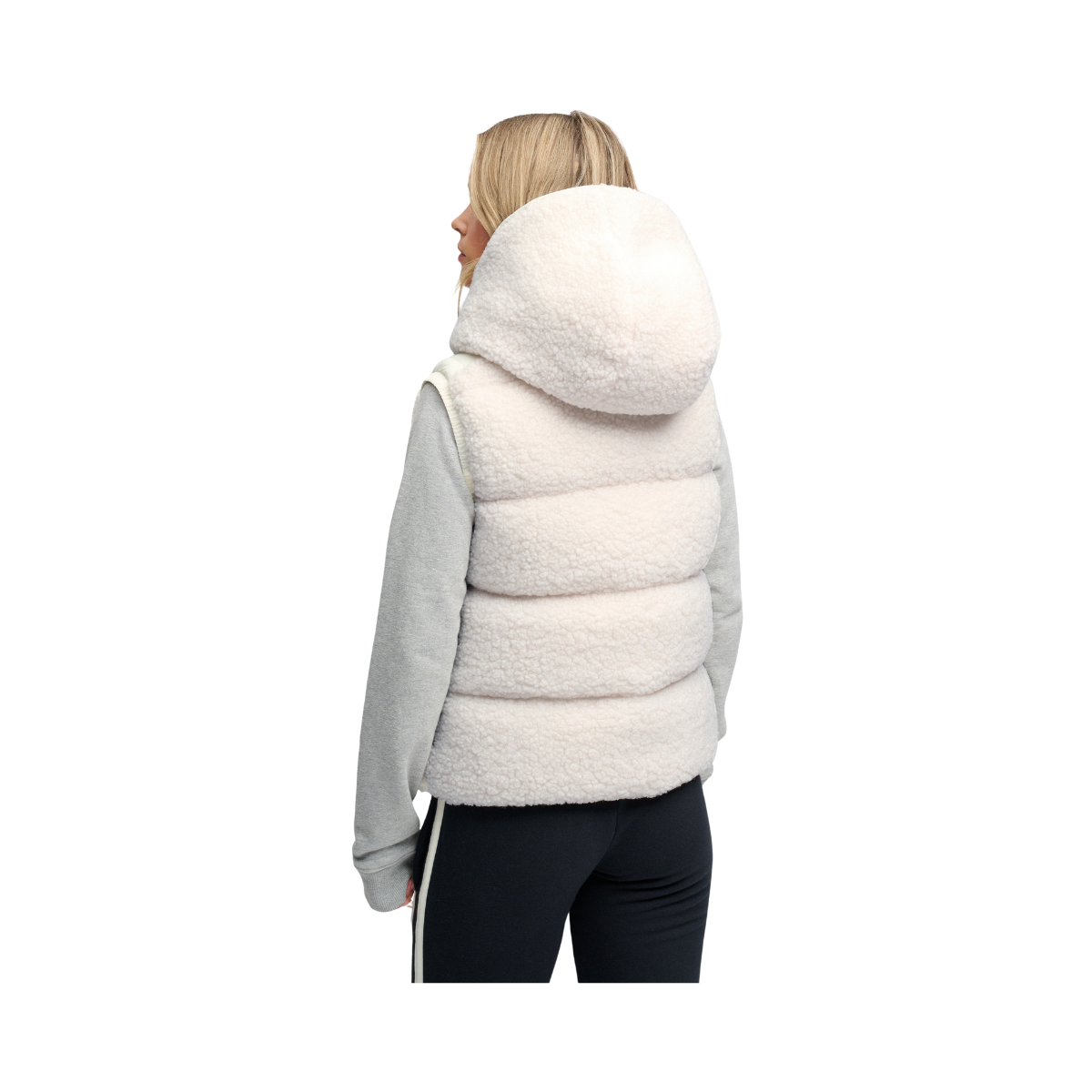 Borg Baffle Gilet - FU4 Chalk White