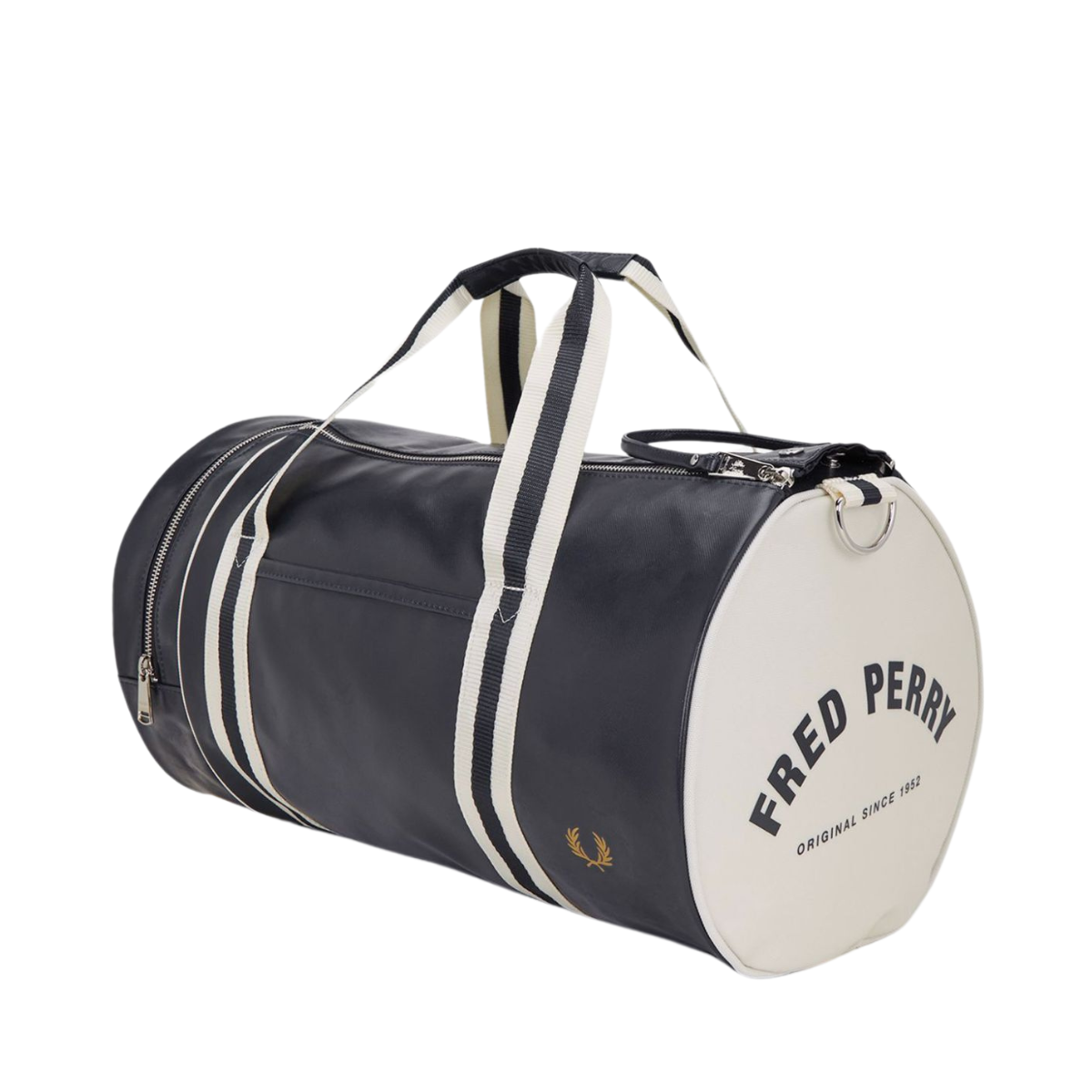 CLASSIC BARREL BAG - Navy-Ecru