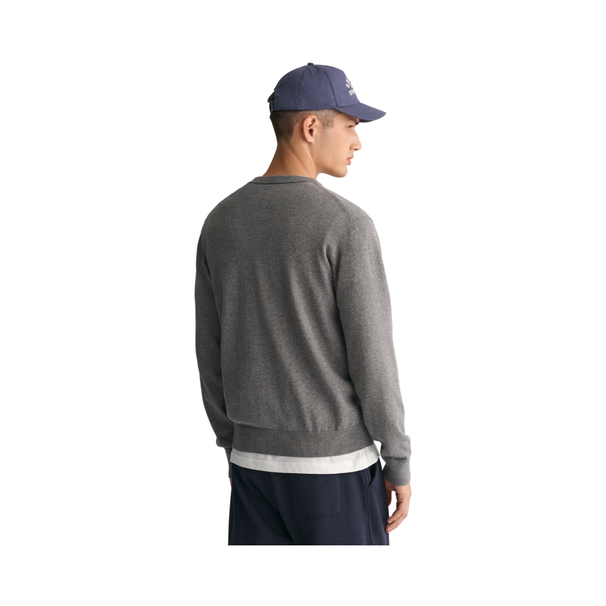 Classic Cotton C-Neck - Grey