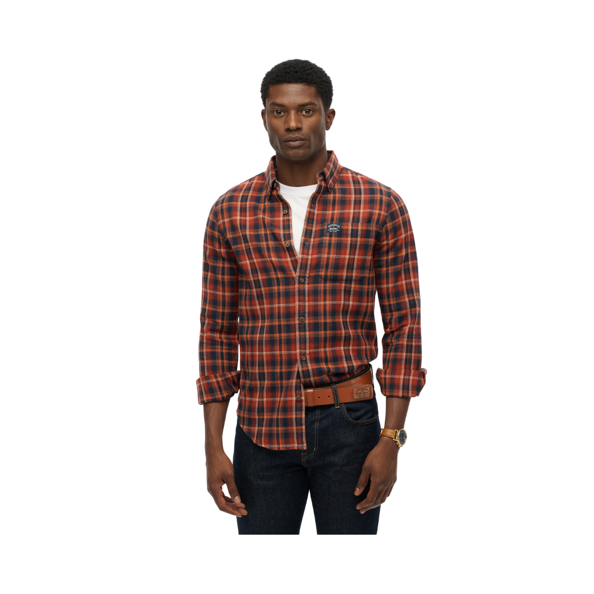 Lumberjack LS Shirt - Logger Check Orange