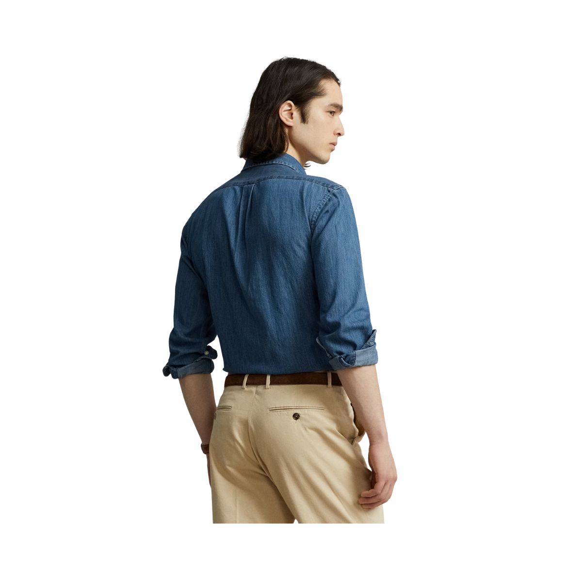 Slim Fit Denim Shirt - Denim