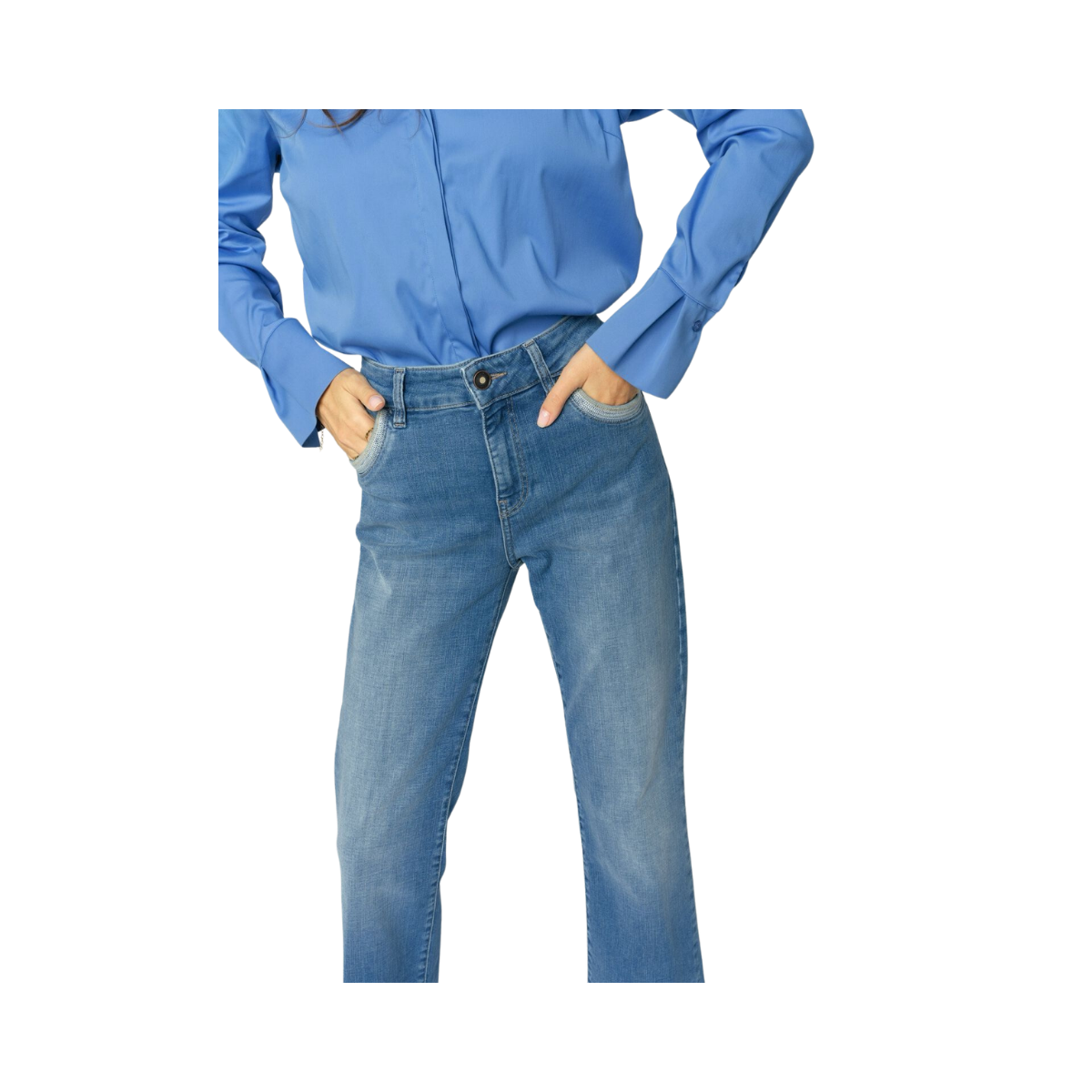 MMCecilia Perla Jeans - Mid Blue