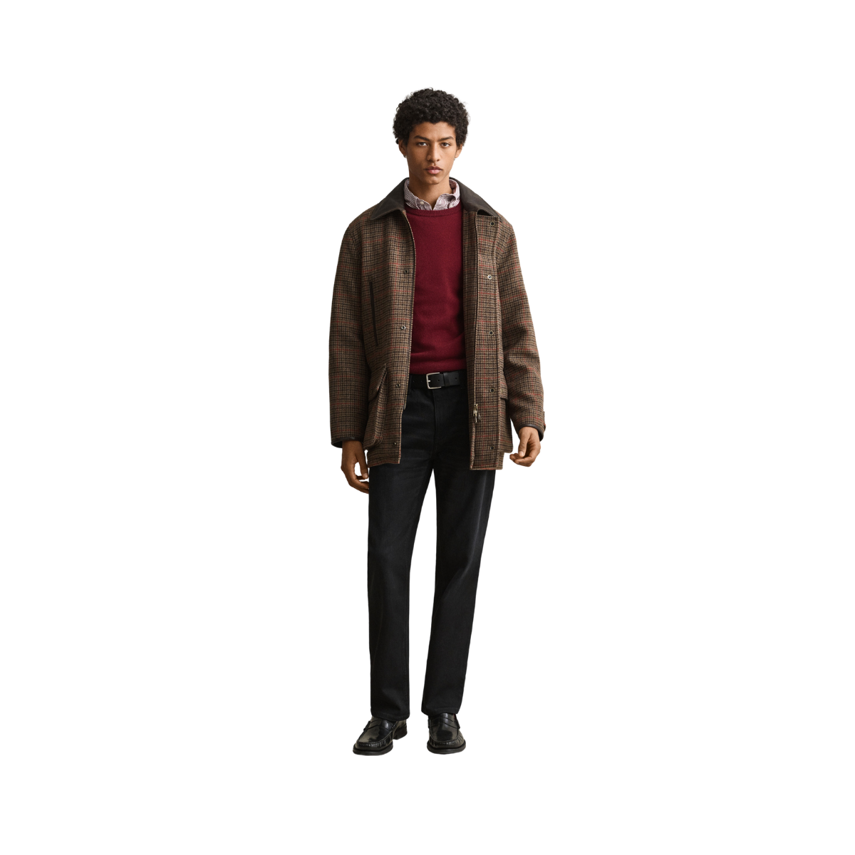 Superfine Lambswool C-Neck - Plumped Red