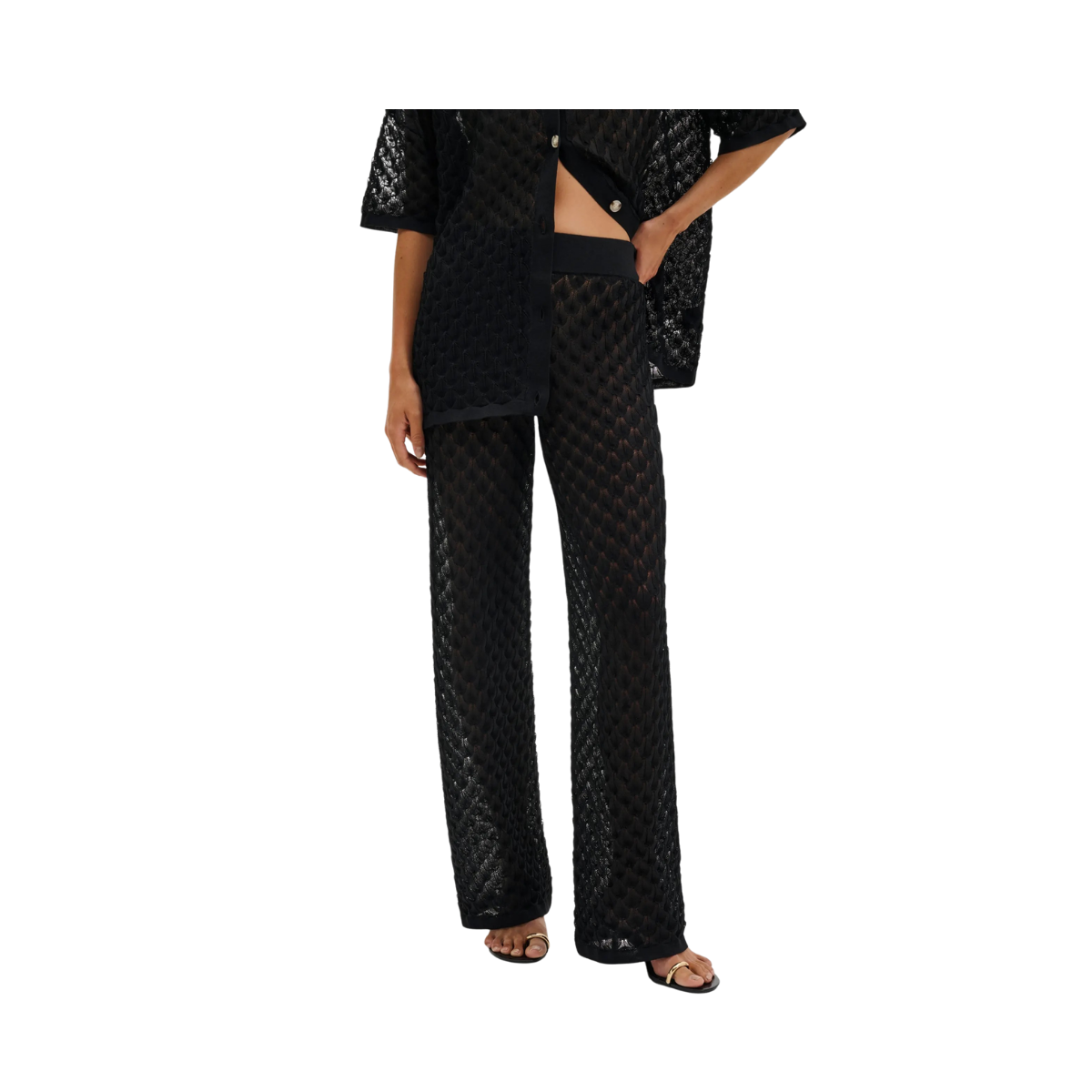 Alissa Knitted Pants - Black