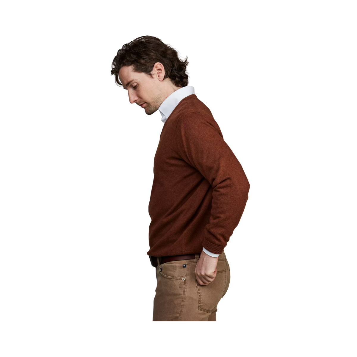 Geelong Knitted Sweater - Brown