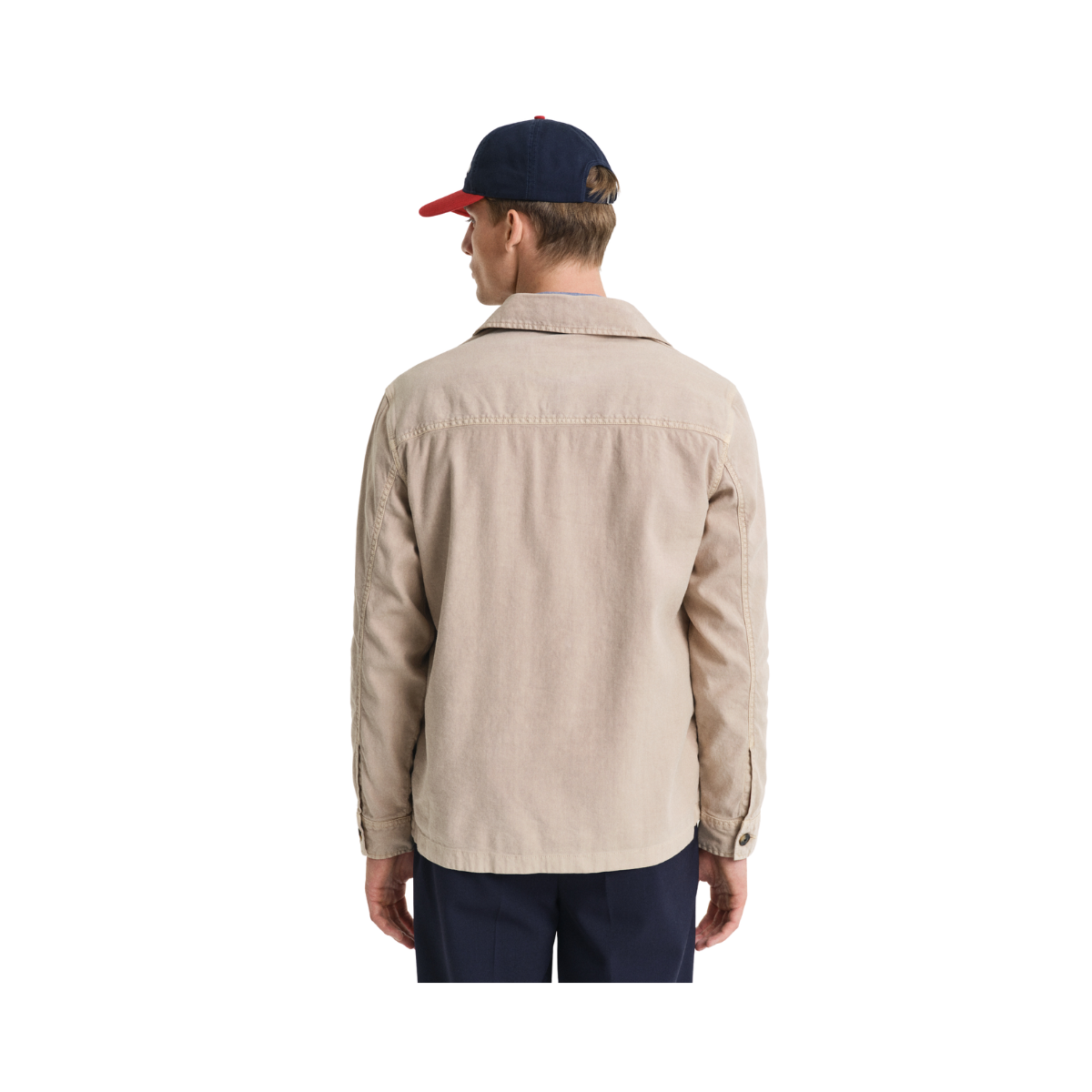 Reg Cot/Linen Overshirt - Dry Sand