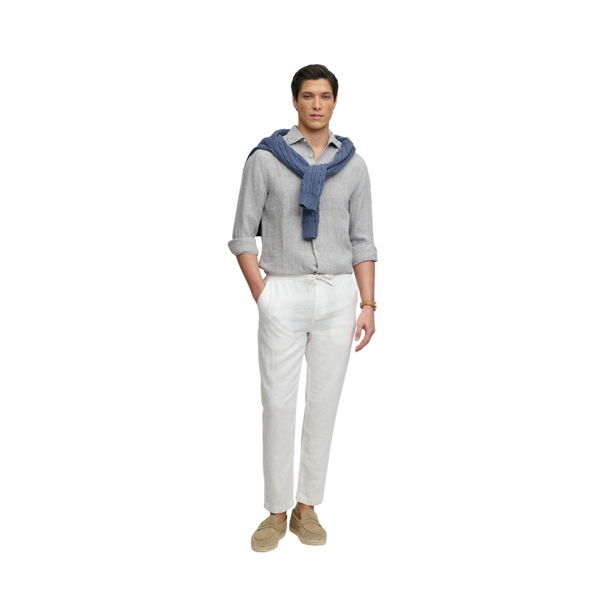 Merchant Linen Pant - Optic