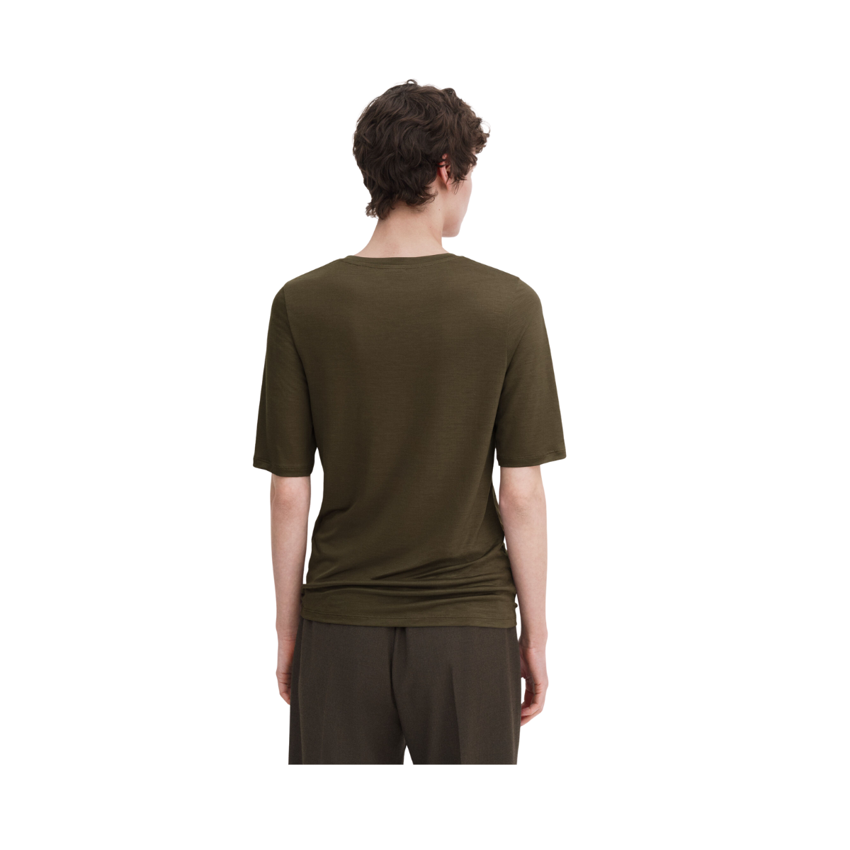Elena Tee - Dark Khaki Green
