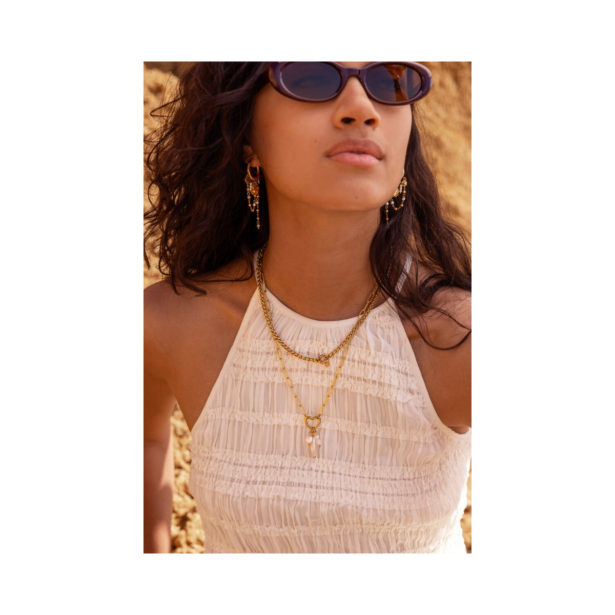 Basic Chain Necklace with Clasp - Gold